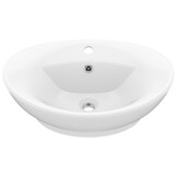 vidaXL Ovalen Wastafel Matwit Keramiek - Nu 35% Korting!