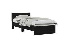 vidaXL Bedframe Zwart eiken 90x190 cm - 30% Korting!