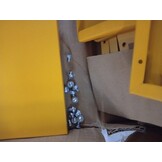 vidaXL TV-meubel 99x39x44 cm Staal Mosterdgeel | 60% Korting