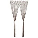 vidaXL Macramé Gordijn Taupe 140x240 cm - 35% Korting