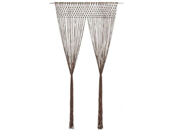 vidaXL Macramé Gordijn Taupe 140x240 cm - 35% Korting