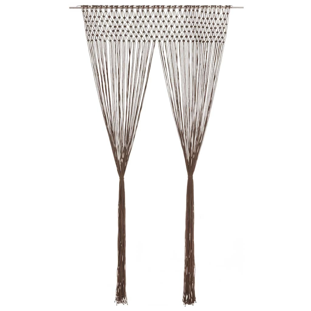 vidaXL Macramé Gordijn Taupe 140x240 cm - 35% Korting