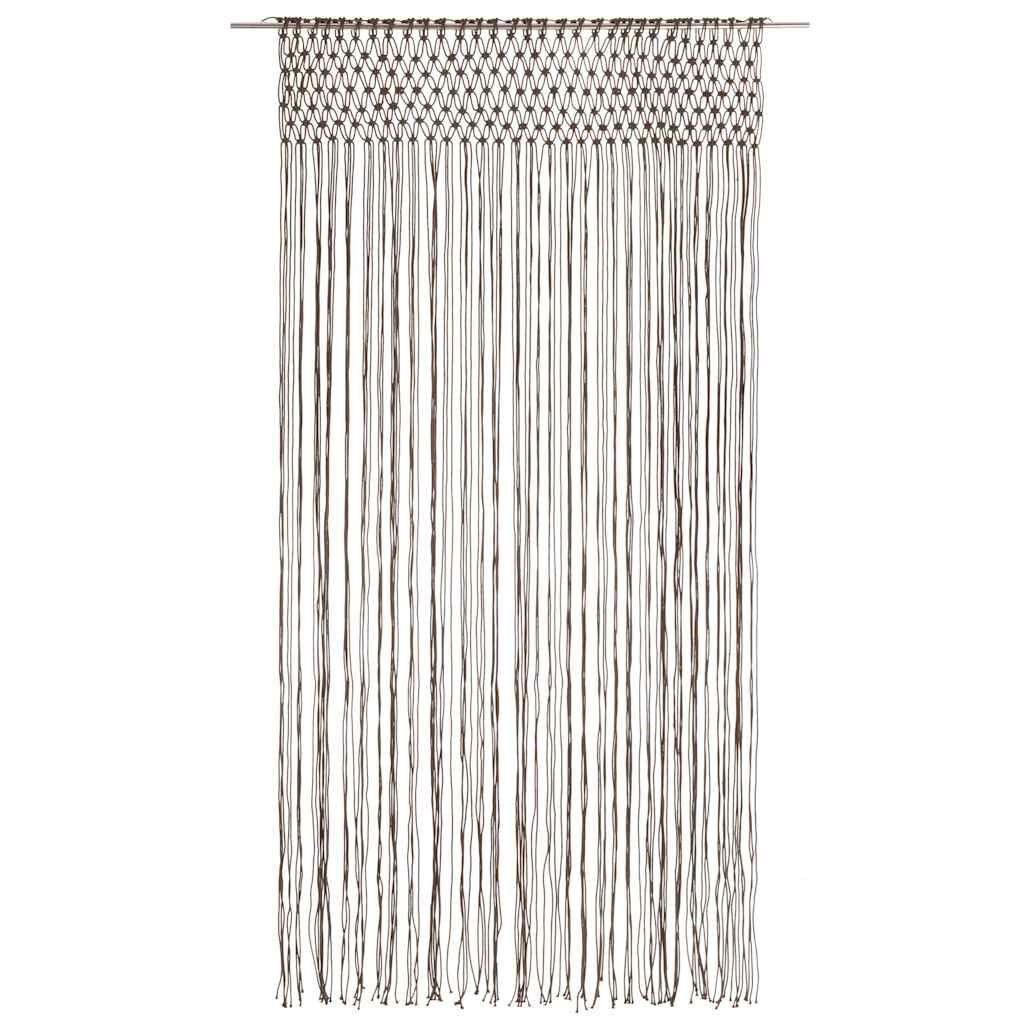 vidaXL Macramé Gordijn Taupe 140x240 cm - 35% Korting
