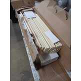 vidaXL Bedframe Massief Hout Wit 140x190 cm - 60% Korting