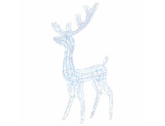 vidaXL Rendier Kerstversiering 140 LED's Koudwit 120cm Acryl - 35% Korting