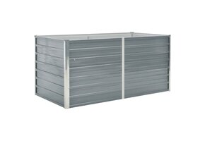 Verhoogd Plantenbed VidaXL - 60% Korting! 160x80x77 cm Staal Grijs