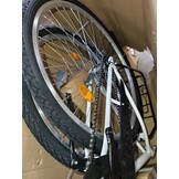 Damesfiets Dallas 28" Retro - Wit/Zwart - 40% Korting!