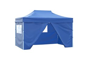 VidaXL Partytent Blauw 3x4m - Inklapbaar & Waterbestendig - 30% Korting!