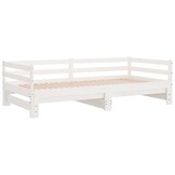 vidaXL Uitschuifbare Slaapbank Wit 80x200cm - 55% Korting!