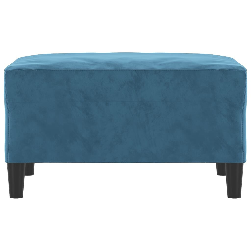 vidaXL Voetenbank Fluweel Blauw 70x55x41 cm - 55% Korting!