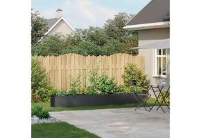 vidaXL Plantenbak 280x40x40cm Koudgewalst Staal Zwart - 59% Korting