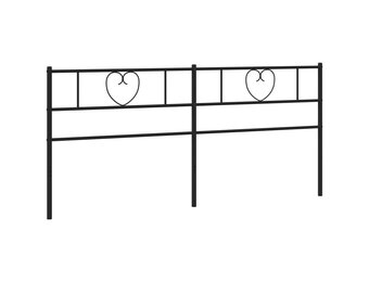 vidaXL Hoofdbord Metaal Zwart 200cm - 41% Korting!