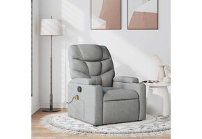 vidaXL Massagestoel Lichtgrijs - Nu 35% Korting!