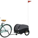 VidaXL Fietstrailer 30 kg | IJzer Zwart | 55% Korting!