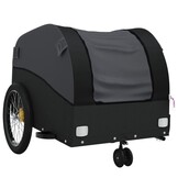 VidaXL Fietstrailer 30 kg | IJzer Zwart | 55% Korting!
