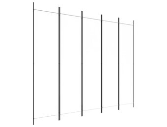 vidaXL Kamerscherm Wit - 30% Korting | 250x200cm | 5 Panel