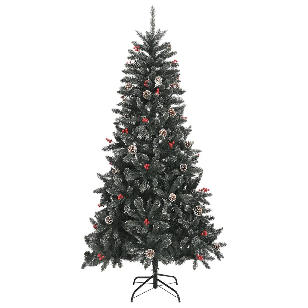 vidaXL Kunstkerstboom 210 cm PVC Groen - 35% Korting!