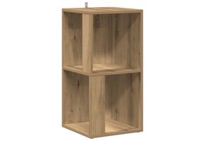 Hoekkast bewerkt hout artisanaal eikenkleur - 35% korting