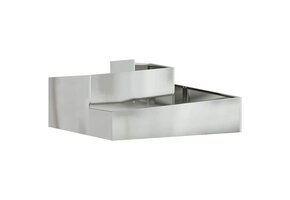 vidaXL Bloempot Zilver 100x100x50 cm - 60% Korting!