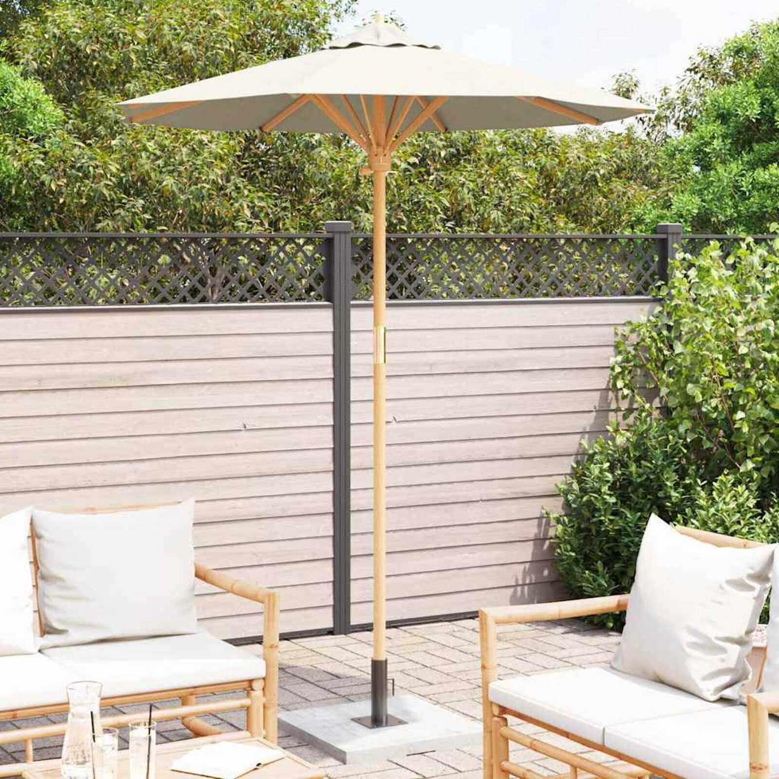 vidaXL Tuinparasol Crèmewit (180x180x230cm) - 35% Korting!