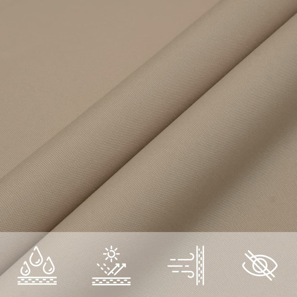 vidaXL Zonnescherm Vierkant 2,5x2,5m Taupe - 35% Korting!