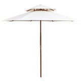 vidaXL Dubbeldekker Parasol 270x270cm Crèmewit | 47% Korting