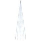 vidaXL Vlaggenmast kerstboom 310 LED's koudwit 300 cm