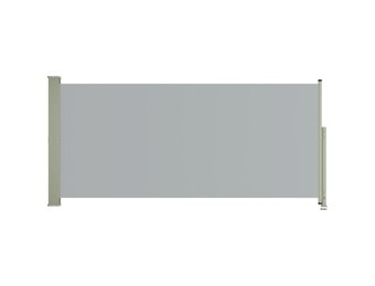 vidaXL Tuinscherm uittrekbaar 140x300 cm grijs