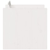 vidaXL Tuinbank 79x60x62 cm massief grenenhout wit