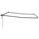 Markies met Handmatig Antraciet 4 × 3 m Metaal