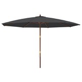 vidaXL Parasol 400x273 cm Zwart - 57% Korting!