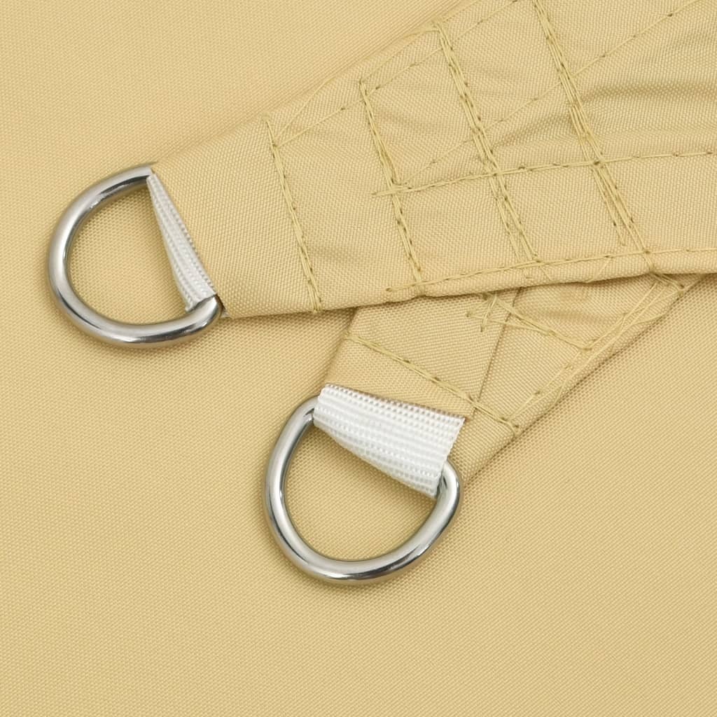 vidaXL Zonnezeil 5x2,5 m 100% polyester oxford zandkleurig