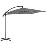 vidaXL Zweefparasol met stalen paal 250x250 cm antracietkleurig