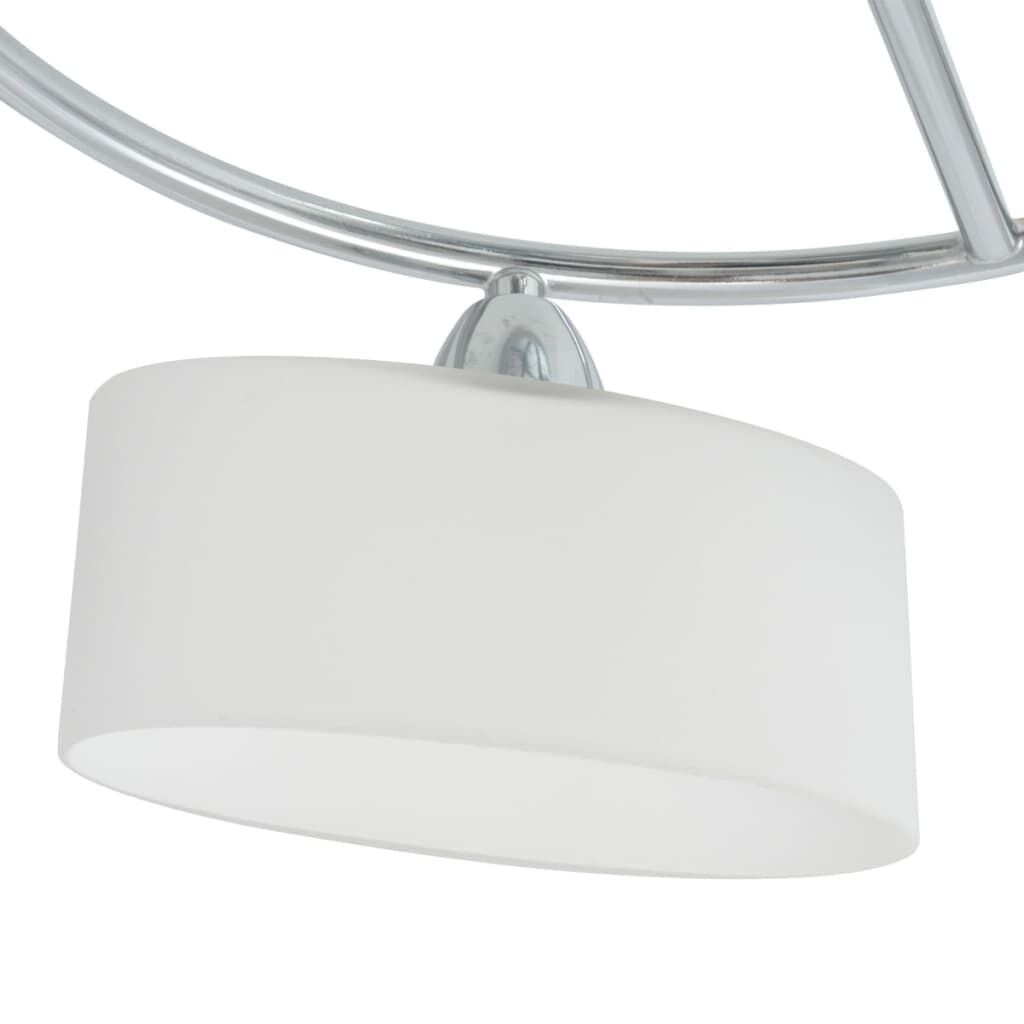 vidaXL Plafondlamp met glazen kappen - 5xE14 - 57% Korting