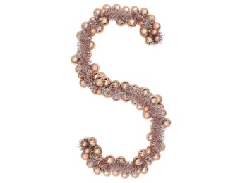 vidaXL Kerstbal Guirlande Rose Gold 186 cm Polystyreen