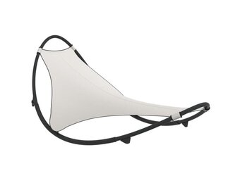 vidaXL Ligbed Schommelend - Staal/Textileen - Crème | 60% Korting