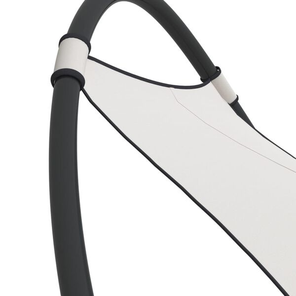 vidaXL Ligbed Schommelend - Staal/Textileen - Crème | 60% Korting