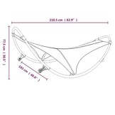 vidaXL Ligbed Schommelend - Staal/Textileen - Crème | 60% Korting