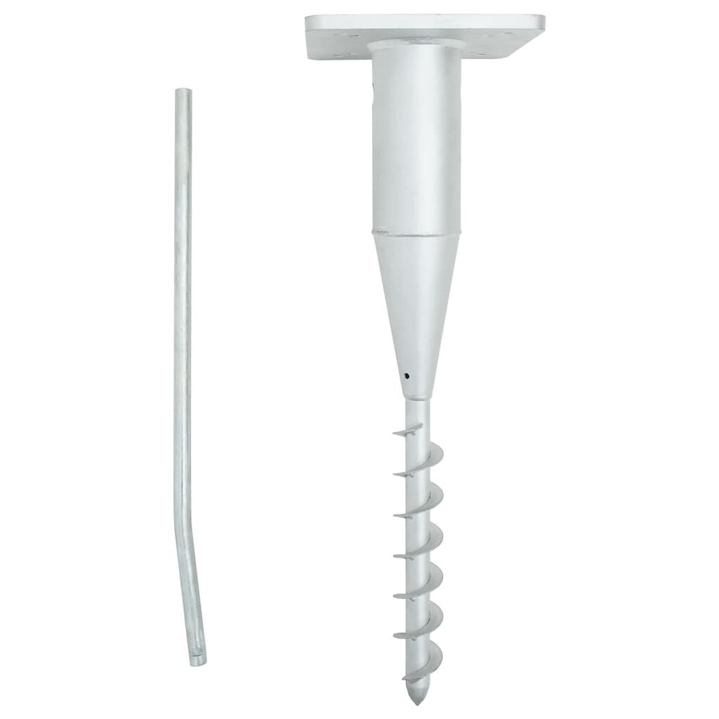 VidaXL Parasolvoet Grond - Staal - 60% Korting!