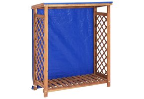 vidaXL Haardhoutopslag 105x38x115 cm Massief Acaciahout - 64% Korting!