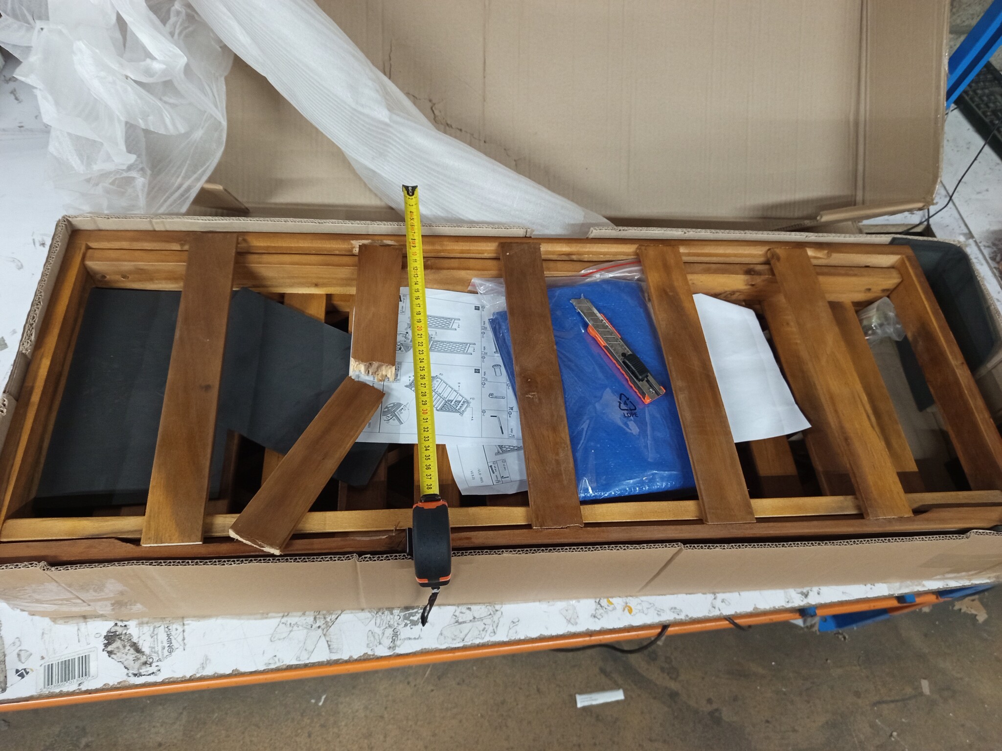 vidaXL Haardhoutopslag 105x38x115 cm Massief Acaciahout - 64% Korting!