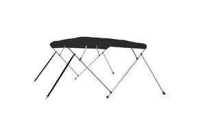 vidaXL Biminitop Zwart - 4 Bogen, 243x196x137 cm - 47% Korting!
