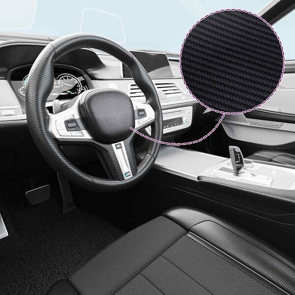 vidaXL Autofolie 3D Koolstofvezel Look Zwart - 41% Korting!