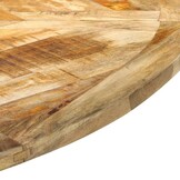 vidaXL Eettafel - Massief Mangohout & Zwart Frame - 30% Korting!