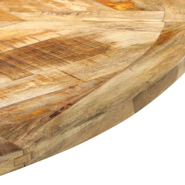 vidaXL Eettafel - Massief Mangohout & Zwart Frame - 30% Korting!