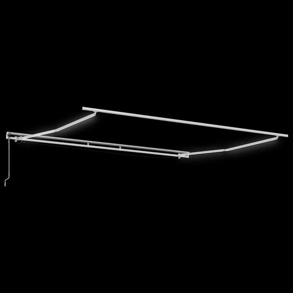 Markies Handmatig Wit 4 × 3,5 m Metaal - 55% Korting