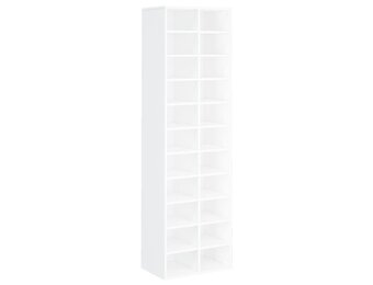 vidaXL Schoenenkast 54x34x183 cm wit - Nu met 30% Korting!