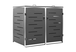 vidaXL Containerberging Dubbel Roestvrij Staal - 60% Korting