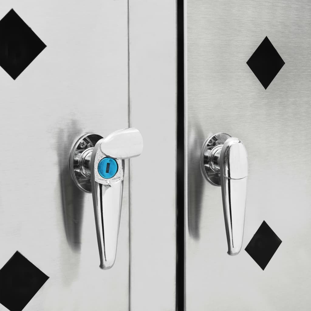 vidaXL Containerberging 4x 240L RVS - 35% Korting!