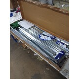 vidaXL Tuinschuur 225x89x161 cm Staal Bruin - Nu met 55% Korting!